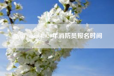 乐清2020年消防员报名时间