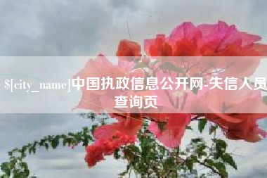 乐清中国执政信息公开网-失信人员查询页