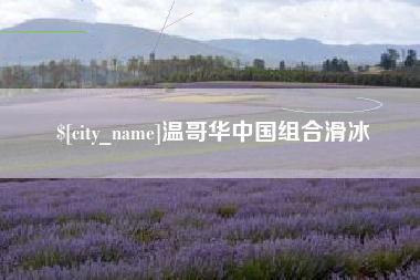乐清温哥华中国组合滑冰