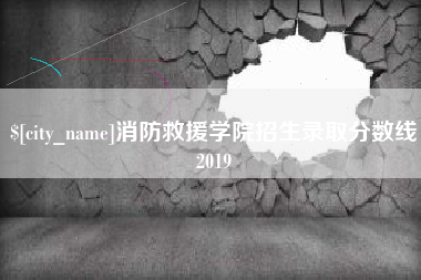 乐清消防救援学院招生录取分数线2019