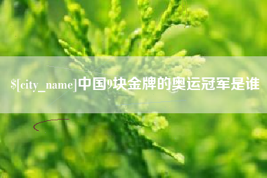 乐清中国9块金牌的奥运冠军是谁