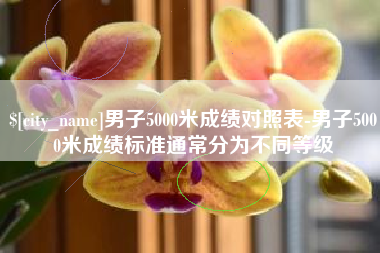 乐清男子5000米成绩对照表-男子5000米成绩标准通常分为不同等级