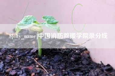 乐清中国消防救援学院录分线