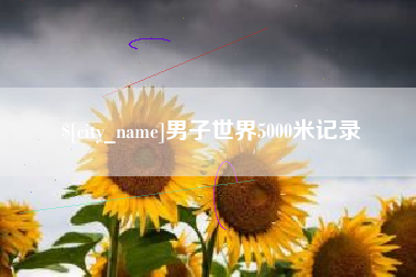乐清男子世界5000米记录