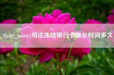 乐清司法冻结银行卡最长时间多久