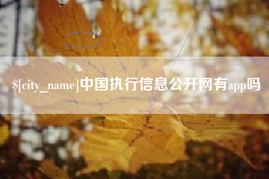 乐清中国执行信息公开网有app吗