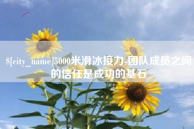 乐清5000米滑冰接力-团队成员之间的信任是成功的基石