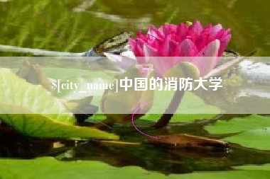 乐清中国的消防大学