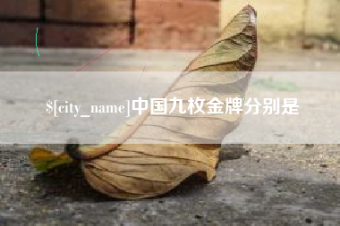 乐清中国九枚金牌分别是