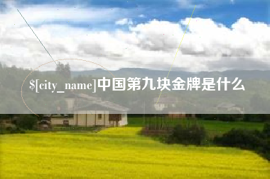 乐清中国第九块金牌是什么