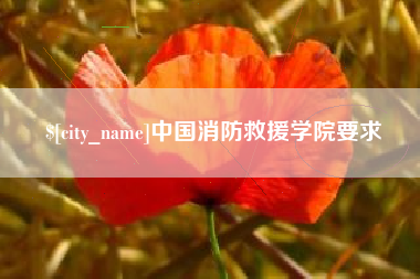 乐清中国消防救援学院要求