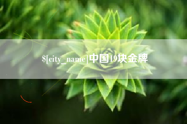 乐清中国19块金牌