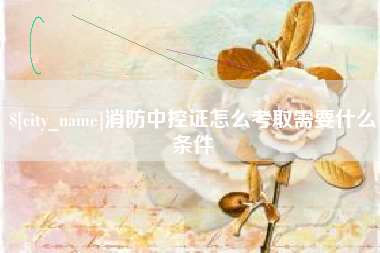 乐清消防中控证怎么考取需要什么条件
