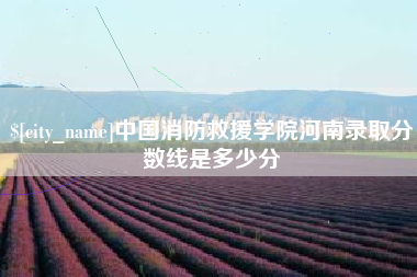 乐清中国消防救援学院河南录取分数线是多少分