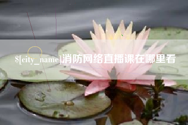 乐清消防网络直播课在哪里看
