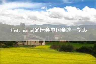 乐清冬运会中国金牌一览表