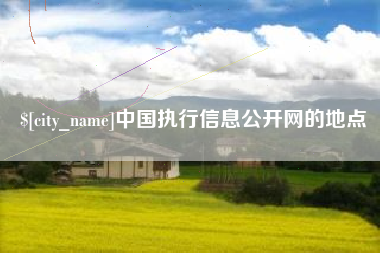 乐清中国执行信息公开网的地点