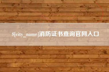 乐清消防证书查询官网入口