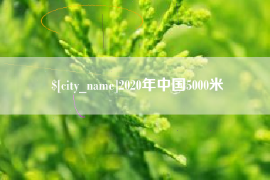乐清2020年中国5000米