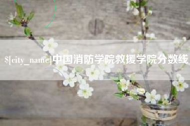 乐清中国消防学院救援学院分数线