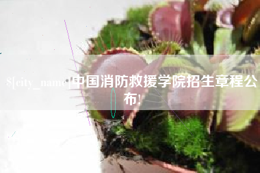 乐清中国消防救援学院招生章程公布!
